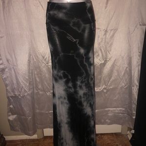 Tie dye maxi skirt
